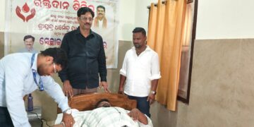 କେନ୍ଦ୍ରମନ୍ତ୍ରୀ ଧର୍ମେନ୍ଦ୍ର ପ୍ରଧାନଙ୍କ ଜନ୍ମଦିନ ଅବସରରେ ମେଗା ରକ୍ତଦାନ ଶିବିର