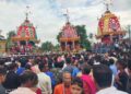 ଦ୍ୱିତୀୟ ଶ୍ରୀକ୍ଷେତ୍ରରେ ରଥଯାତ୍ରା ଦେଖିବାକୁ ଲକ୍ଷାଧିକ ଭକ୍ତ ସମାଗମ, ଗୁଣ୍ଡିଚା ମନ୍ଦିର ନିକଟରେ ପହଚିଂଲା ତାଳଧ୍ୱଜ ଓ ଦେବଦଳନ, ରାଜା ଛେରାପହଁରା କରିବାକୁ ଆସି ଫେରିଗଲେ