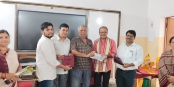 ଶାରଙ୍ଗଧରପୁର ନୋଡାଲ ଉଚ୍ଚ ବିଦ୍ୟାଳୟରେ ବିଦାୟକାଳୀନ ଓ ସ୍ୱାଗତସଭା