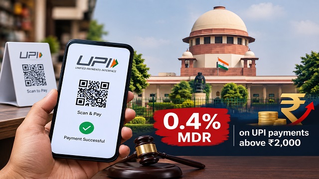 UPI ପେମେଣ୍ଟରେ ଲାଗୁଥିବା MDR ଉପରେ ରୋକ୍ ଲଗାଇବାକୁ ମନା କଲେ ସୁପ୍ରିମକୋର୍ଟ, NPCI ଏବଂ RBIକୁ ନୋଟିସ୍